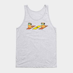 Social Distancing Pug Yoga Tank Top